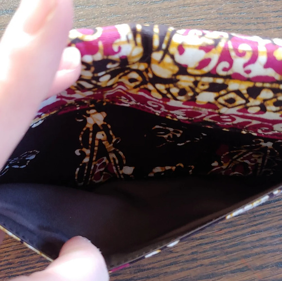 Fion Poon Maylasia Collection Dark Purple Boho Wristlet Wallet NEW with Tags - Picture 4 of 7